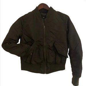 Uniqlo Bomber Jacket Size XS Olive Green